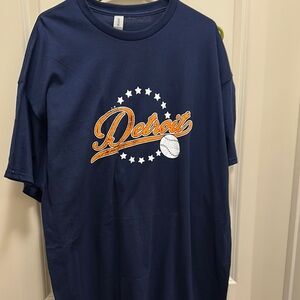 Navy Detroit Graphic T-Shirt